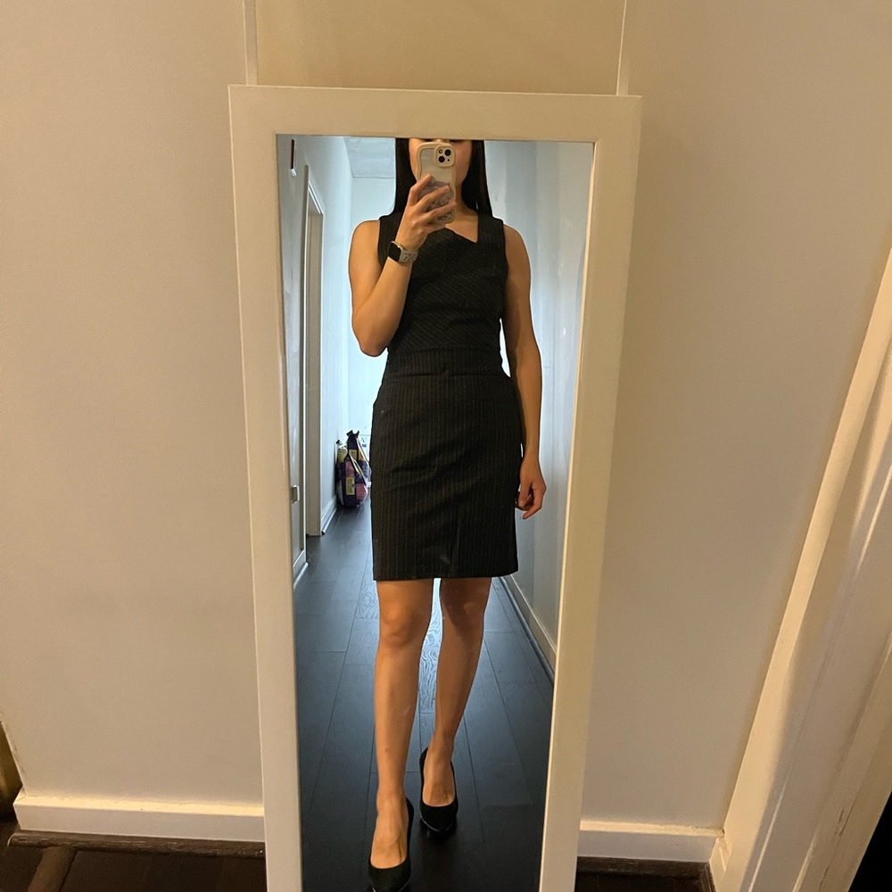 Banana Republic Black Midi Dress